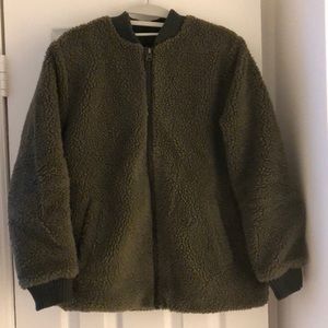 Sherpa bomber jacket